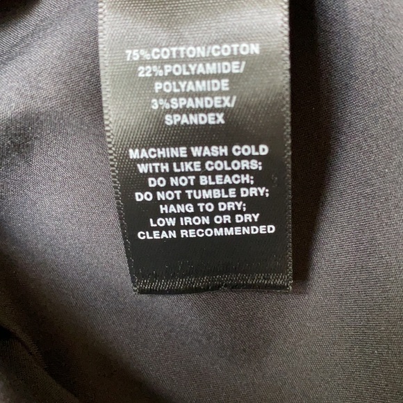 Lafayette148 Black Cotton Stretch Slimming Detail Top NeverUsed - Picture 5 of 6